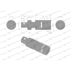 Przegub uniwersalny 1/2", Waryński-347883120