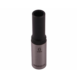 Nasadka dwunastokątna 1/4". 6 mm. długa. CrV50BV30. DIN 3124. Waryński-347454512