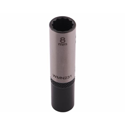 Nasadka dwunastokątna 1/4". 8 mm. długa. CrV50BV30. DIN 3124. Waryński-347454520