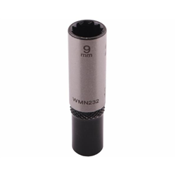 Nasadka dwunastokątna 1/4". 9 mm. długa. CrV50BV30. DIN 3124. Waryński-347882832