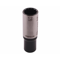 Nasadka dwunastokątna 1/4". 12 mm. długa. CrV50BV30. DIN 3124. Waryński-347882842