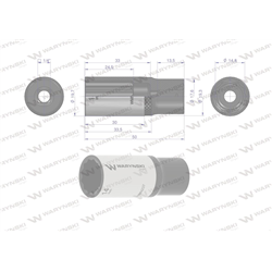 Nasadka dwunastokątna 1/4". 14 mm. długa. CrV50BV30. DIN 3124. Waryński-347882852