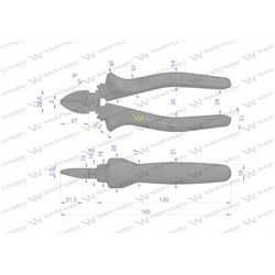 Szczypce boczne 160 mm Waryński-347882345