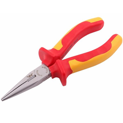 Szczypce izolowane, wydłużone proste 160 mm. VDE. Waryński-347455038