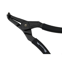 Specjalistyczne szczypce do pierścieni osadczych, 228 mm zewnętrzne wygięte 9", do prac w mechanice, Waryński-347477374