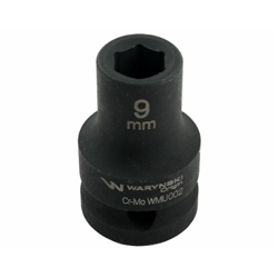 Nasadka udarowa sześciokątna 1/2". 9 mm. CrMo. DIN 3129. Waryński-347882858
