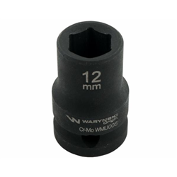 Nasadka udarowa sześciokątna 1/2". 12 mm. CrMo. DIN 3129. Waryński-347883024