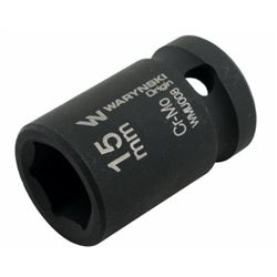 Nasadka udarowa sześciokątna 1/2". 15 mm. CrMo. DIN 3129. Waryński-347454730