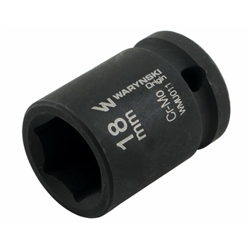 Nasadka udarowa sześciokątna 1/2". 18 mm. CrMo. DIN 3129. Waryński-347454742