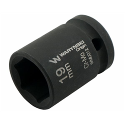 Nasadka udarowa sześciokątna 1/2". 19 mm. CrMo. DIN 3129. Waryński-347883052