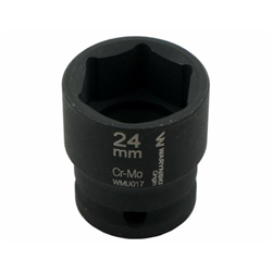 Nasadka udarowa sześciokątna 1/2". 24 mm. CrMo. DIN 3129. Waryński-347882870