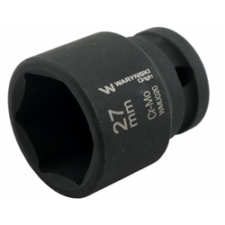 Nasadka udarowa sześciokątna 1/2". 27 mm. CrMo. DIN 3129. Waryński-347882882