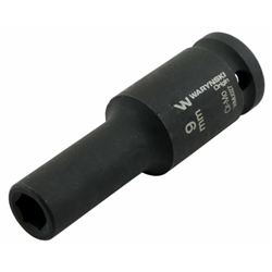 Nasadka udarowa sześciokątna długa 1/2". 9 mm. CrMo. DIN 3129. Waryński-347454604