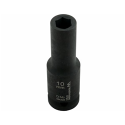 Nasadka udarowa sześciokątna długa 1/2". 10 mm. CrMo. DIN 3129. Waryński-347882914