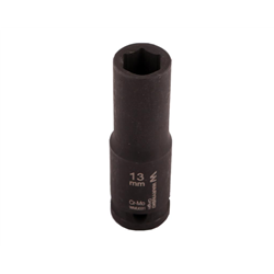 Nasadka udarowa sześciokątna długa 1/2". 13 mm. CrMo. DIN 3129. Waryński-347454619