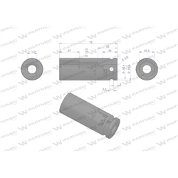 Nasadka udarowa sześciokątna długa 1/2". 20 mm. CrMo. DIN 3129. Waryński-347454646
