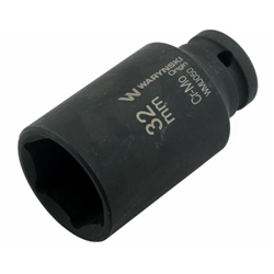 Nasadka udarowa sześciokątna długa 1/2". 32 mm. CrMo. DIN 3129. Waryński-347882992