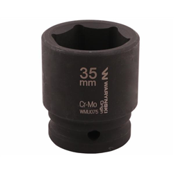 Nasadka udarowa sześciokątna 3/4". 35 mm. CrMo. DIN 3129. Waryński-347883403