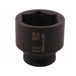 Nasadka udarowa sześciokątna 3/4". 55 mm. CrMo. DIN 3129. Waryński-347883490