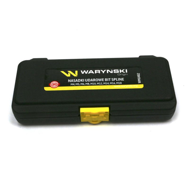 Zestaw nasadek udarowych 1/2 typu SPLINE  9 el  Waryński-347890780