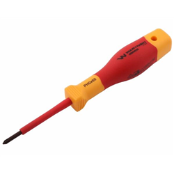Wkrętak PH0 60 mm izolowany VDE stal S2 Waryński-347455054