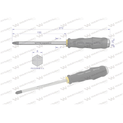 wkrętak do pobijania PH3x150mm Waryński-347885464