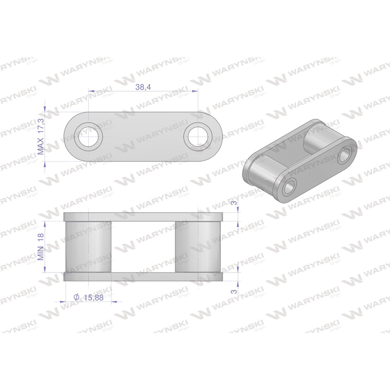 Ogniwo łańcucha 38.4V Waryński ( sprzedawane po 5 )-347458605