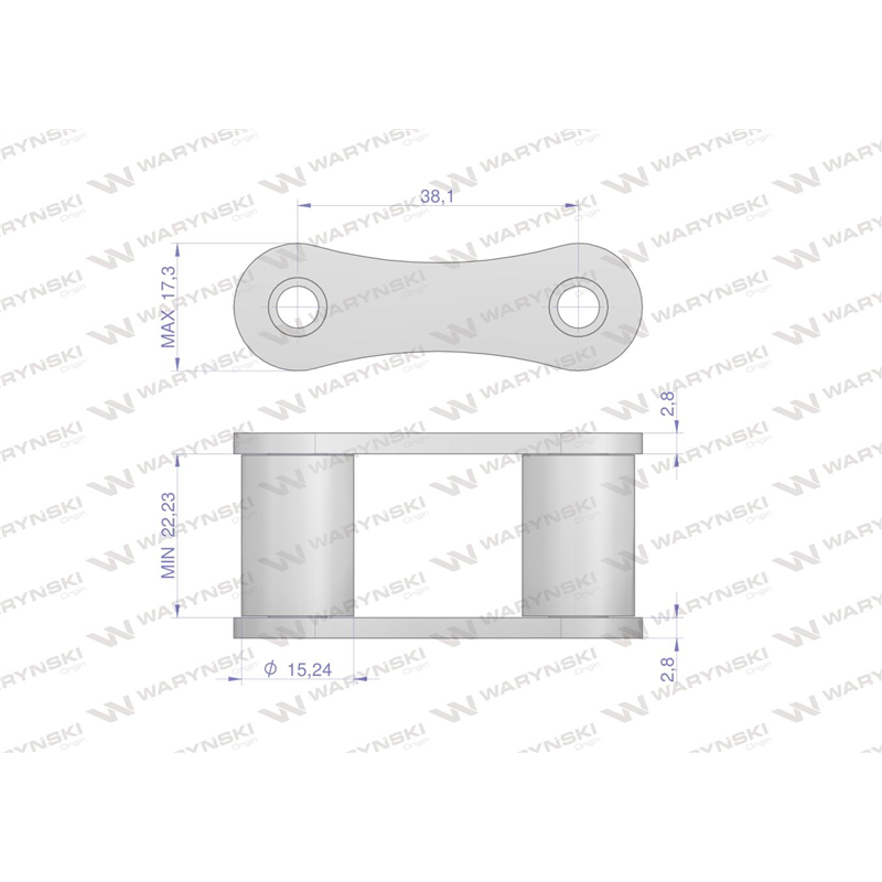 Ogniwo łańcucha S52 Waryński ( sprzedawane po 5 )-347458762