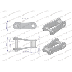 Półogniwo łańcucha P216B (R1 2) Waryński ( sprzedawane po 5 )-347457623