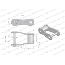 Półogniwo łańcucha S32 Waryński ( sprzedawane po 5 )-347887025