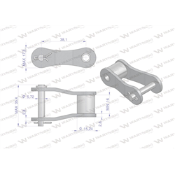Półogniwo łańcucha S51 Waryński ( sprzedawane po 5 )-347887057