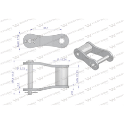 Półogniwo łańcucha S52 Waryński ( sprzedawane po 5 )-347887076