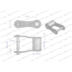 Półogniwo łańcucha S62 Waryński ( sprzedawane po 5 )-347463493
