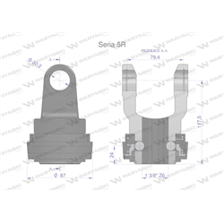 Widłak z pierścieniem 1 3/8 Z6 - 30.2X79.4 Seria 5R CE2020 Waryński-347466354