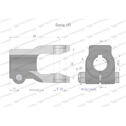 Widłak na wpust 8 śr.otw.25mm - 22X54  Seria 1R Waryński-347898879