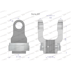 Widłak z pierścieniem 1 3/4 Z6 - 35X106 Seria 8R CE2020 Waryński-347474541