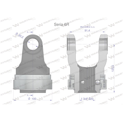 Widłak z pierścieniem 1 3/4 Z20 - 30.2X91.4 Seria 6R CE2020 Waryński-347902910