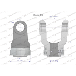 Widłak z pierścieniem 1 3/4 Z20 - 41X118 Seria 9R CE2020 Waryński-347902916