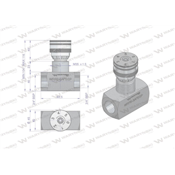 Zawór dławiący WRFB 90 3/4"BSP Waryński-347876480