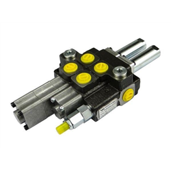 Rozdzielacz hydrauliczny 2-sekcyjny max przepływ 40L 1-sekcja pływająca - sterowany na linkę Waryński-347447598