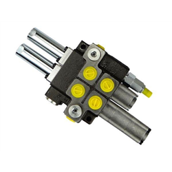 Rozdzielacz hydrauliczny 2-sekcyjny max przepływ 40L 1-sekcja pływająca - sterowany na linkę Waryński-347875945