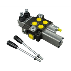 Rozdzielacz hydrauliczny 2-sekcyjny max przepływ 40L 1-sekcja pływająca  Waryński-347447457
