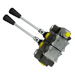 Rozdzielacz hydrauliczny 2-sekcyjny max przepływ 40L z zatrzaskami Waryński-347447446