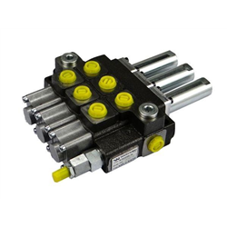 Rozdzielacz hydrauliczny 3-sekcyjny max przepływ 40L sterowany na linkę  Waryński-347447613