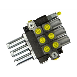 Rozdzielacz hydrauliczny 3-sekcyjny max przepływ 40L sterowany na linkę  Waryński-347875960