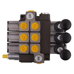 Rozdzielacz hydrauliczny 3-sekcyjny max przepływ 40L (1 sekcja - z zatrzaskiem) Waryński-347881635