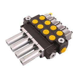 Rozdzielacz hydrauliczny 4-sekcyjny max przepływ 40L sterowany linkami Waryński-347454098