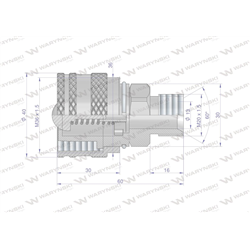 Zawór wtyczka M20x1.5 skręcane (ZSR6M20WTK) Waryński-347878978