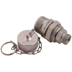Komplet - zawór gniazdo M22x1.5 skręcane (50490020) z gwintowaną pokrywą/osłoną aluminiową Waryński-347455540