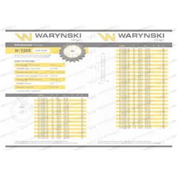 Koło zębate hartowane tarcza 20B-1 (R1 1. 1/4) Z-24 Waryński-347899330